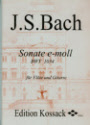 Bach Sonate e-moll