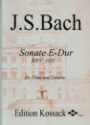 Bach Sonate E-Dur